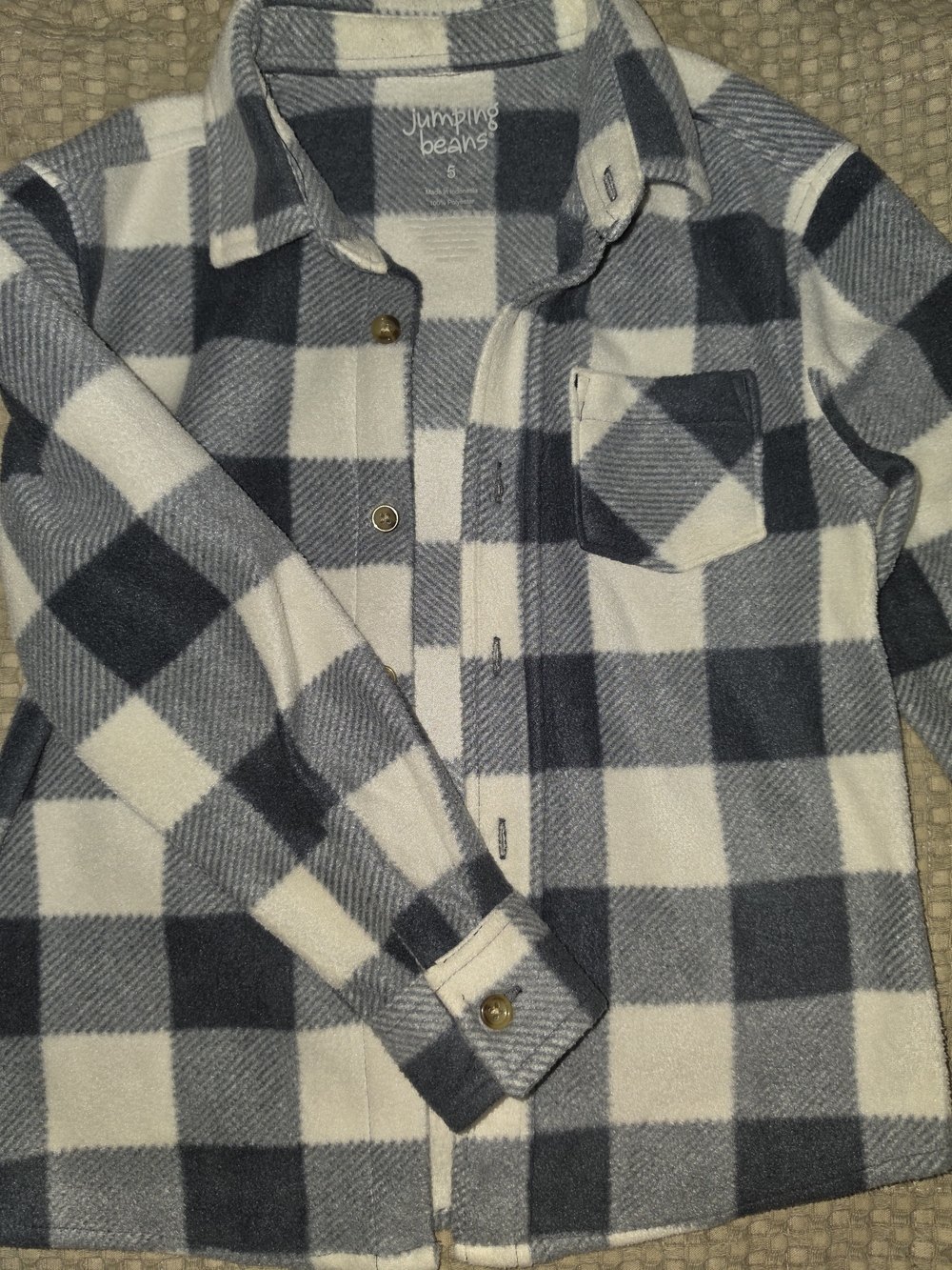 Jumping Beans Gray and White Shirt